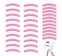 BEIBXHQQ 30 Pieces Eyelash Curler Pads, Replacement Strips, Replacement Pads, Refills, Tweezers Eyelash Curler Refills (Pink)