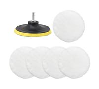 BEIBXHQQ 7 Piece Polishing Disc Set, Drill Polishing Accessories, Polishing Pads, Car Polishing Discs, Wool Polishing Pads, Suitable for Polishing Cars