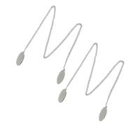 BEIBXHQQ Napkin Holder - 2 Pieces, Metal Napkin Chain with Clip, Neck Napkin Lanyard