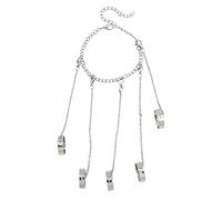 BEIBXHQQ Unisex Silver One Piece Vintage Gothic Punk Ring Bracelet