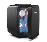 BEICHEN Mini Fridge 4 Litre/6 Cans |AC/USB| for Home Car,Ultra-Quiet <25dB | Thermoelectric Cooler, Portable Small Fridge for Skincare Cosmetics Drinks and Snacks for Bedroom,Office,Car,Dorm