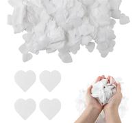 beidaiby 30g Wedding Confetti Biodegradable,White Heart Paper Confetti,Eco-Friendly Love Shaped Filling Material,Decor Tissue Paper-Confetti for Anniversaries,Balloon,Gift Boxes,Bottles, AXZX1003