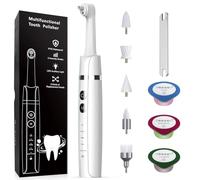 BEIERMU Teeth Whitening Set, Teeth Whitening Set for Whitening Teeth, Rechargeable USB-C with LED Light, 6 Heads, 5 Modes