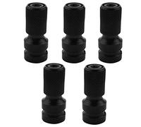 Beifenl 5X 1/2 Inch Square to 1/4 Inch Hex Ratchet Socket Wrench Socket Adapter Spanner Set Drive Converter Impact Tool