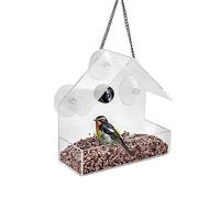 Beifenl Smart Bird House Pet Feeder Acrylic with Camera Home Pet Transparent 1080P HD Easy Installation C