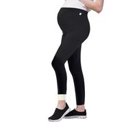 beifon Women's Maternity Leggings Thermal Winter High Waist Thermal Leggings Women's Lined Maternity Fashion Opaque Maternity Trousers for Home Sports (UK, Alpha, XL, Regular, Regular, Black)