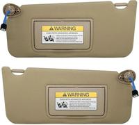 Beige 1 Pair 2pcs Sun Visor Panel Interior Roof Sunshield Shade Board With Light For Accord 2008-2017 Interior Parts