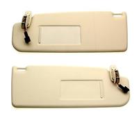 Beige 1 Pair Sun Visor With Makeup Mirror For Beetle For Golf For Jetta MK4 For Passat B5 For Skoda Superb 1998-2013 Interior Parts