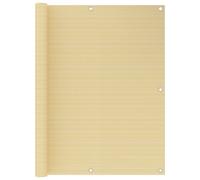 (beige, 120 x 600 cm) vidaXL Balcony Screen Beige 75x400 cm HDPE Outdoor Privacy Protective Sunshade