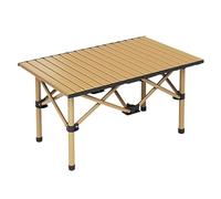 Beige 120cm Outdoor Folding Picnic Table - Sturdy X-Shaped Frame for Enhanced Stability & Load Capacity, Perfect for Camping & Outdoor Activities