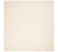 vidaXL Beige Soft Short Pile Rug - 100% Polyester, Non-Slip, Machine Washable Floor Mat for Living Room, Bedroom, Hallway and Office, 160 x 160 cm