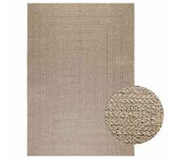 (beige, 160 x 230 cm/rectangular design) vidaXL Rug Floor Carpet for Indoor and Outdoor Door Mat Kitchen Rug Jute Look
