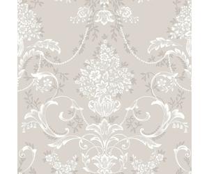 (Beige 260253) Amelie Damask Floral Wallpaper Flowers Wallpaper