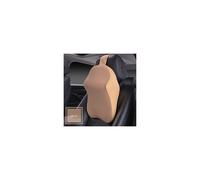 (beige) 3D Spare Car Headrest Pillow Leather Ice Silk Automobile Neck Rest Waist