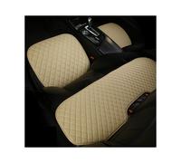 (Beige (3PCS)) PU Leather Car Seat Covers Interior parts Auto Products Universal Cushion