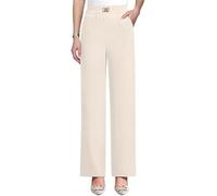 ,Beige,4XL,High Rise Silky Soft Pull-On Comfort Pant, Stretch Pants for Senior Women Over 50, Drape Stretch Pants