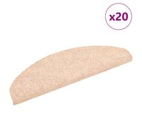 (beige, 65 x 21 x 4 cm/ 20 pcs) vidaXL Self-adhesive Stair Mats Decoration Stair Protector Anti-slip Stair Rug