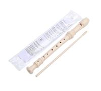 Beige 8 Hole Soprano Recorder Set with Cleaning Rod, C Key Recorder Set German Style for Kids, Beginners, Students