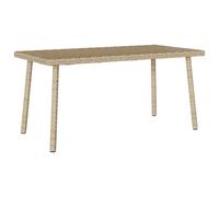 Garden Coffee Table Rectangular Poly Rattan Patio Table vidaXL