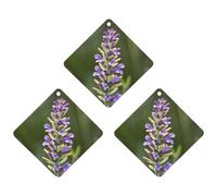 Beige Aesthetic Sage Car Air Freshener, 3 Pcs Rhombus Hanging Air Freshener Cards, Long Lasting Fragrance Scented Cards for Car, Home, Office Black-style