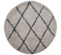 (beige and anthracite, 100 cm) vidaXL Shaggy Rug Floor Mat Fluffy Rug Area Rug PAMPLONA High Pile Modern