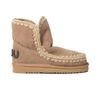 Beige Ankle Boots with Glitter Logo - female - Mou - Winter Boots - Beige - 3 UK - Shoes 3 UK