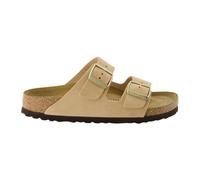Birkenstock Arizona Ladies Narrow Sand Nubuck Womens Slide Sandals 101901653 in a Plain Nubuck Leather in Size 41