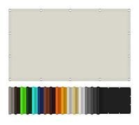 Beige Awning 2x4.5m98% UV Block Sun & Wind Protection for Balcony Garden Outdoor Patio Swimming PoolDurable with Cord & Eyelets