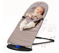 (Beige) Baby Bouncer Rocking Chair Durable Infant Swing