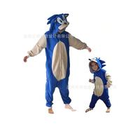 (Beige Belly Sonic, Children's 105#/120) Pokémon Ibruit Dog Gengar Snorlax Charmander Pikachu Children's Cartoon One-Piece Pajamas Pet Elf