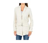 Beige Belted Blazer - female - Armani Jeans - Blazers - Beige - L - Jackets L