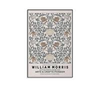Beige Botanical William Morris Posters William Morris Prints Poster Print Art Wall Painting Canvas Posters Modern Bedroom Decor 08x12inch(20x30cm)