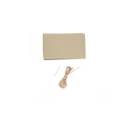 (beige) Braid On Car Steering Wheel 38cm Texture Soft PU Artificial Leather Car