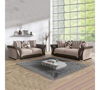 (Beige & Brown, 3+2 seater) Modern Comfortable Corner sofa and sofa set