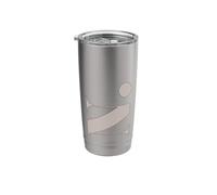 Beige Brown N Tan Initial Stainless Steel Insulated Tumbler