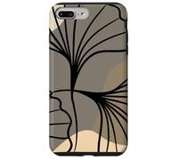 Beige/Brown/Tan Minimalistic Ginkgo Leaves Gingko Tree Case for iPhone 7 Plus/8 Plus