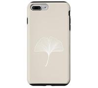 Beige/Brown/Tan Minimalistic Ginkgo Leaves Gingko Tree Case for iPhone 7 Plus/8 Plus