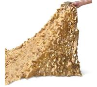 Beige Camouflage Netting, Garden Pergola Shade Net Military Reinforced camo netting Shade Net, for Camping, Hunting, Decoration 1x1.5m 2×4m 3×4m 4×5m 4×10m 5×5m(Yellow,1.5 x 1.5 m)