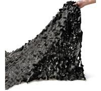 Beige Camouflage Netting, Garden Pergola Shade Net Military Reinforced camo netting Shade Net, for Camping, Hunting, Decoration 1x1.5m 2×4m 3×4m 4×5m 4×10m 5×5m(Black,1.5 x 3.5 m)
