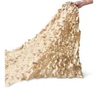 Beige Camouflage Netting, Garden Pergola Shade Net Military Reinforced camo netting Shade Net, for Camping, Hunting, Decoration 1x1.5m 2×4m 3×4m 4×5m 4×10m 5×5m(Beige,4.5 x 5 m)