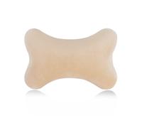(beige) Car Neck Headrest Pillow Memory Foam Car Seat Neck Pillow Breathable Crystal