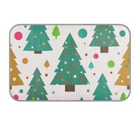 Beige Cartoon Polka Dot Christmas Tree Silhouette Summer cooling pad Self Cooling pet beds for cats for doggie outside cat accessories manta refrescante para perro M