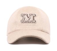 Beige Cashmere Baseball Cap 58 CM
