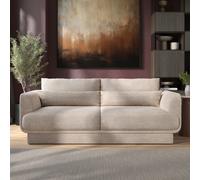 Beige Chenille 3 Seater Sofa - Ramses