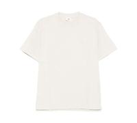 Beige Crew Neck Logo Patch T-shirt - male - Autry - T-Shirts - Beige - S - Tops S