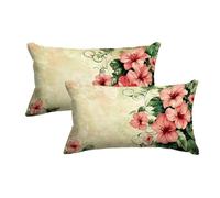 Beige Cushion Covers 40 x 60, Set of 2 Spring Cushion Covers, Decorative Pillow Cases with Invisible Zipper, Throw Pillow Case Set of 2 Sofa Cushions, Pillowcases for Sofa Couch Chair Home Decor -4777