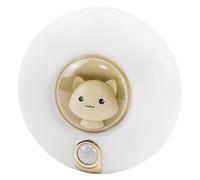 Beige Cute Cat Motion Sensor Night Light Cordless Rechargeable Magnetic Nightlights Adjustable Brightness Stick Anywhere Cat Lamp for Kids Bedroom Cabinet Closet Stairs Wall Lights for Hallway Nursery