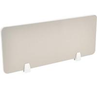 Beige Desktop Partition Desk Divider with Stand Up Clamp, 31.5x11.8in Privacy Panel for Office, Decorative Screen Partitions for Enhanced Workspace Privacy