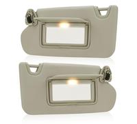 Beige Driver Left + Passenger Right Side Sun Visor Replacement Compatible with Nissan Altima 2013 2014 2015 2016 2017 2018 Without Sunroof Replace 96400-3TA2A & 96401-3TA2A