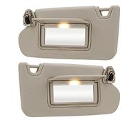Beige Driver Left + Passenger Right Side Sun Visor Replacement Compatible with Nissan Altima 2013 2014 2015 2016 2017 2018 Without Sunroof Replace 96400-3TA2A & 96401-3TA2A